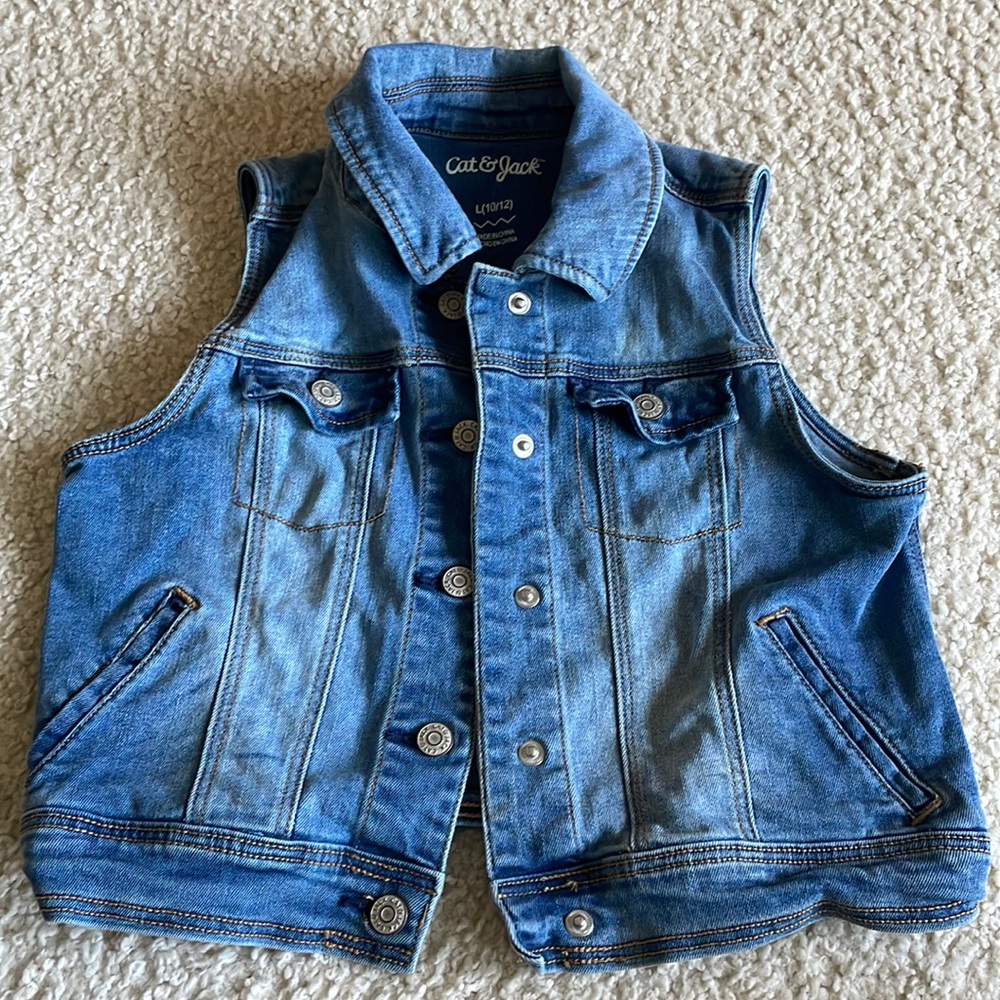 Cat & Jack Jean Jacket Vest
